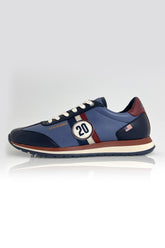 Steve McQueen Cool Royal Blue Leather Sneakers for Men